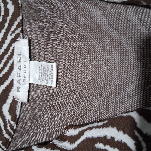 RAFAEL Elegant Brown and White Zebra Print Suit Jacket - Picture 6 of 6